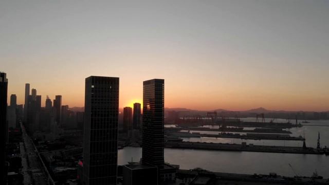 Sunset in Dalian China смотреть онлайн