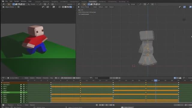 Анимация_Blender 4.0 результат смотреть онлайн