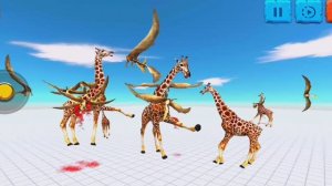 ХИЩНЫЕ ЛЕТАЮЩИЕ ДИНОЗАВРЫ АТАКУЮТ ЖИРАФОВ 😱 - Animal Revolt Battle Simulator
