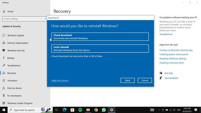 How to Reset Windows 10 to Default Settings | Format Laptop смотреть онлайн