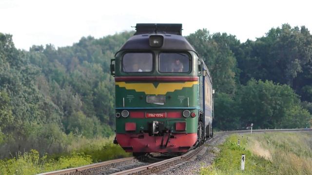 Д49 выручает ДР1А. Тепловоз М62-1554 с дизель-поездом ДР1А-153 смотреть онлайн