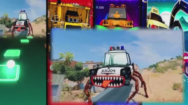 Раллийный пожиратель грузовиков 🆚 Пожиратель самосвалов 🆚 Пожиратель тракторов 🆚 Пожиратель такси