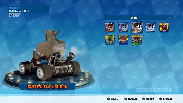Crash Team Racing Nitro-Fueled - All Skins of All Characters смотреть онлайн