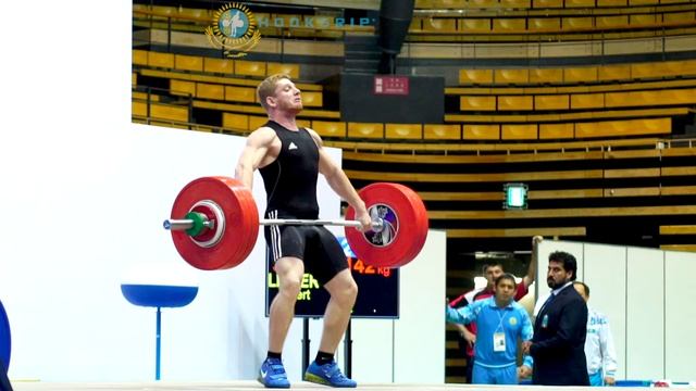 Albert Linder (69) - 142kg Snatch @ 2016 Asian Junior Championships смотреть онлайн