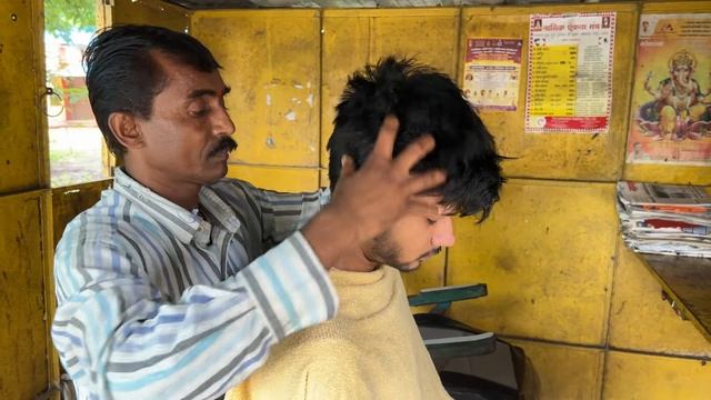 ASMRstreets ： Интенсивный массаж кожи головы от индийского уличного парикмахера. смотреть онлайн