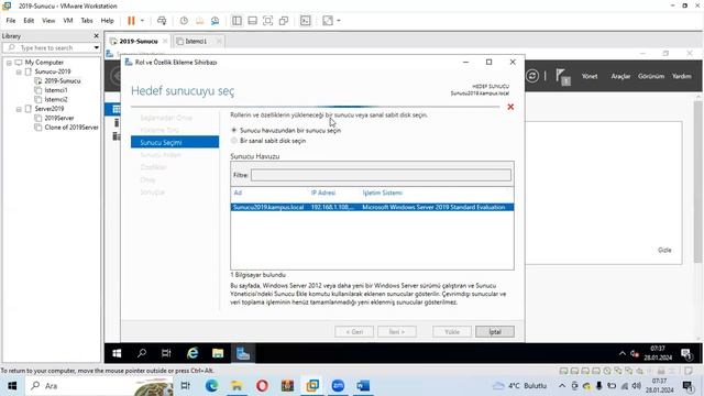 Windows Server 2019 Remote Access NAT Sunucu Ve İstemci Makinaları Ana Makinadan İnternete Bağlam смотреть онлайн