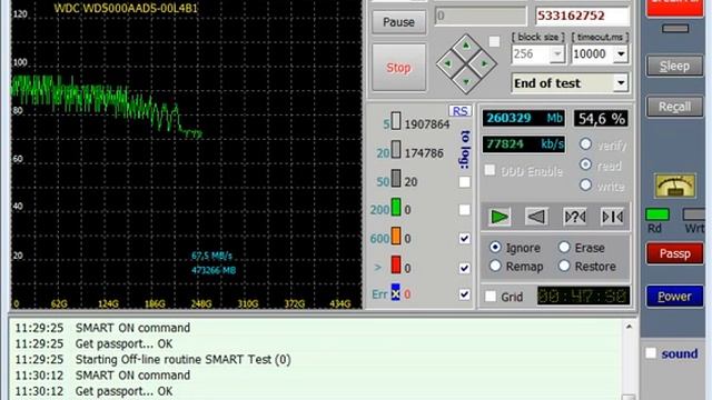 HDD low level test, repair & benchmark utility смотреть онлайн