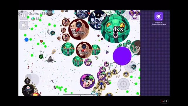 Huge clips | Agar.io Mobile | Destruction against huge clans смотреть онлайн