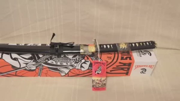 Вакидзаси самурайский меч черные ножны, Japan samurai sword wakizashi by ArtGladius AG197