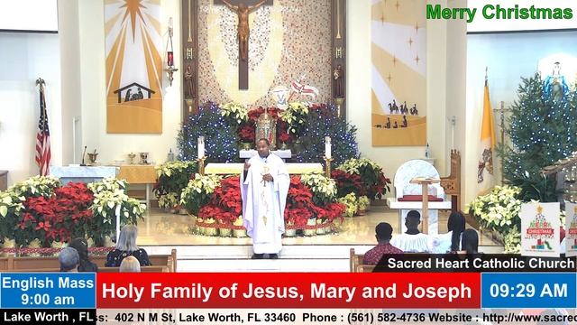 Holy Family of Jesus, Mary and Joseph- English Mass 9:00 am 12/26/2021 смотреть онлайн