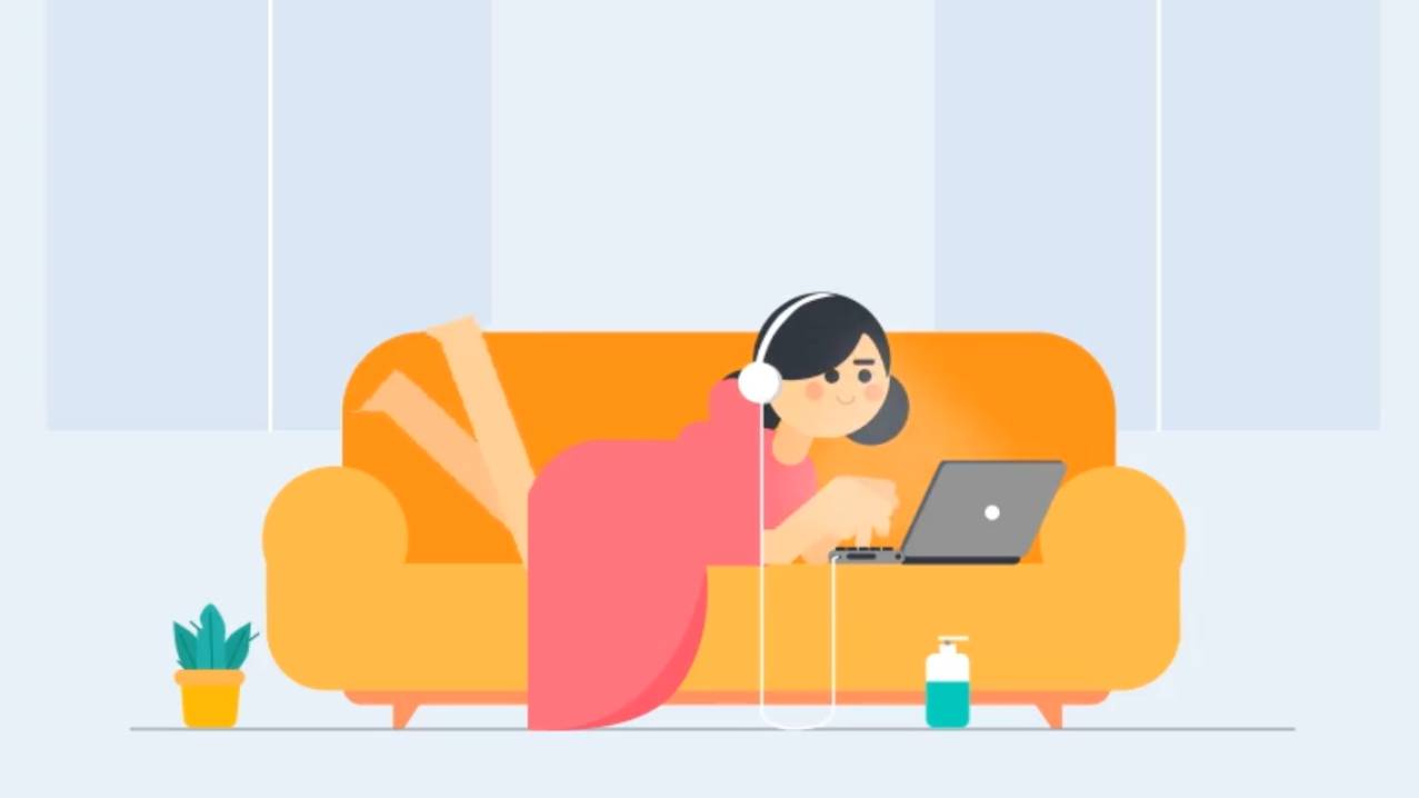 ITMO/MOTION. Adobe After Effects. Girl with laptop смотреть онлайн