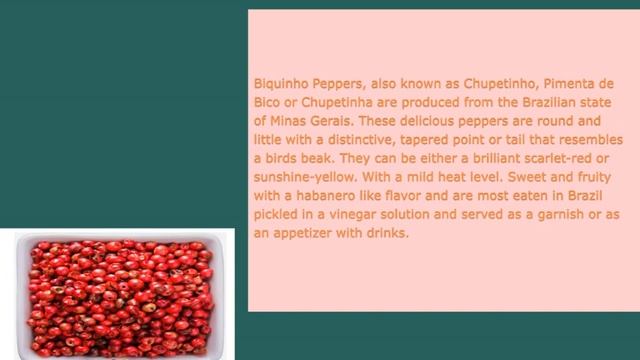 Biquinho Pepper смотреть онлайн