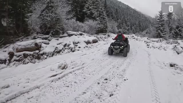 Снежный покатушки на квадроциклах BRP смотреть онлайн
