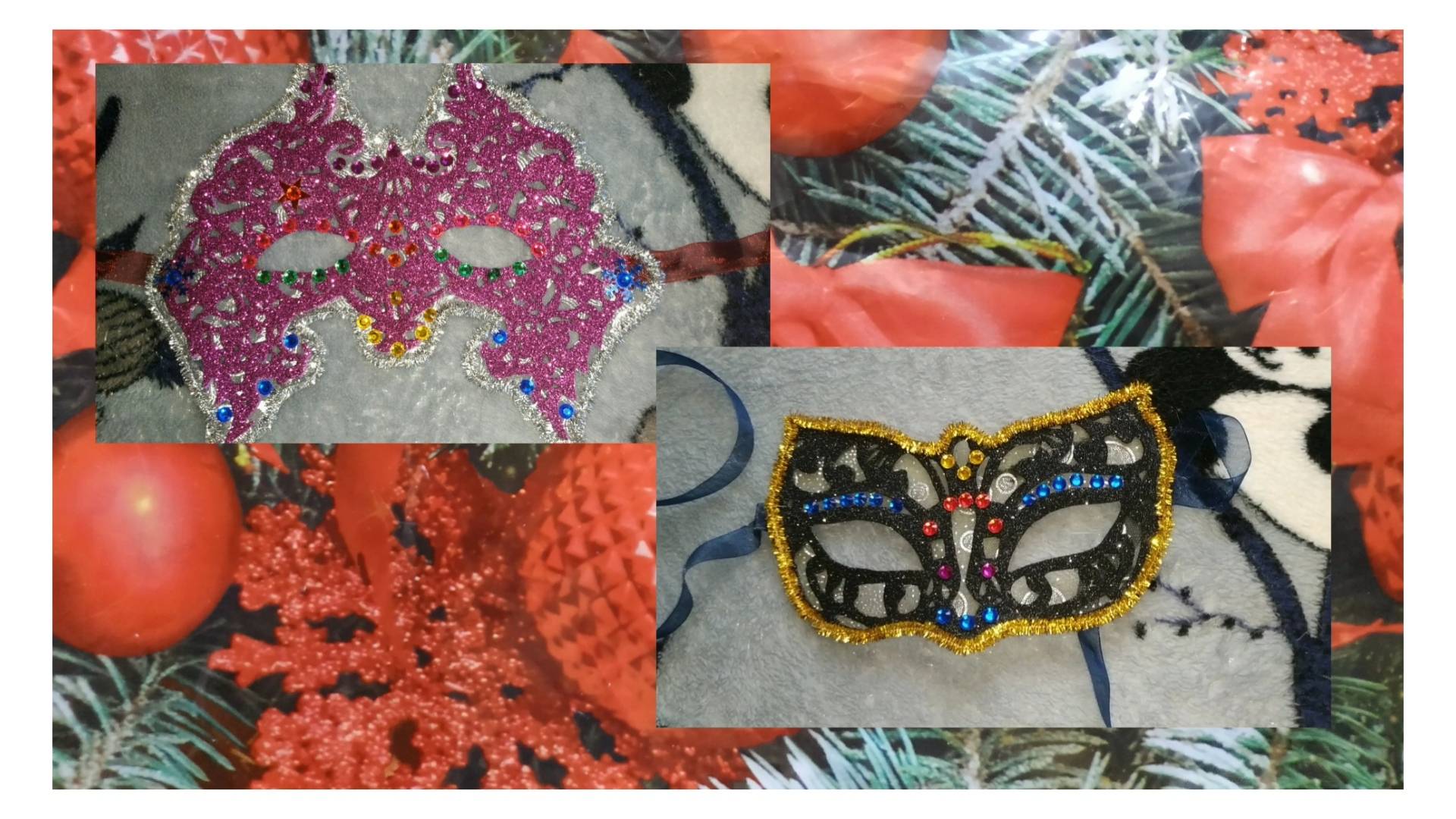 Карнавальные маски из фиамирана.