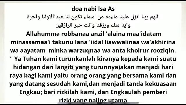 SALAH SATU MUKJIZAT & DOA NABI ISA AS YG SANGAT AMPUH UNTUK MINTA REZEKI BERKAH | Al-Fatih Channel. смотреть онлайн
