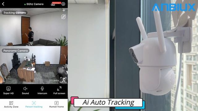 10MP 5K Wifi Surveillance AI Human Detect Auto-cruise P2P 5Ghz Wifi Wireless IP Camera смотреть онлайн