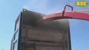 Новинка в работе ПЗС-150 "Вулкан" для загрузки зерна в морские контейнеры из вагонов-хопперов.