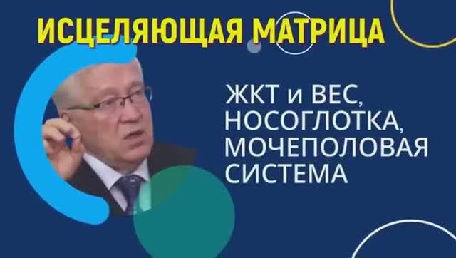 МАТРИЦА ГАРЯЕВА - ВЕС, НОСОГЛОТКА, ЖКТ, МОЧЕПОЛОВАЯ СИСТЕМА смотреть онлайн