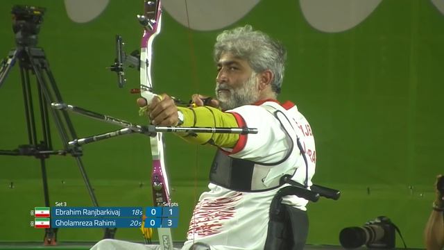Ebrahim Ranjbarkivaj v Gholamreza Rahimi – recurve men's semifinal | Rio 2016 Paralympics смотреть онлайн