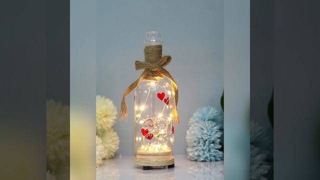 Wishing Bottle With Jute Ribbon And Lights смотреть онлайн