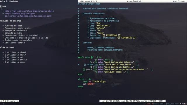 [Além do Bash] #17 - Função 'case' смотреть онлайн