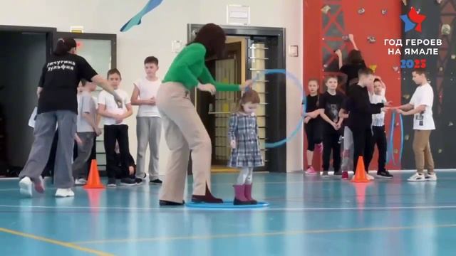 "Веселые старты", посвященные Дню Защитника Отечества смотреть онлайн