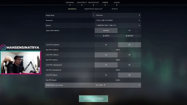 FULL INGAME SETTINGS AND CROSSHAIR | VALORANT INDONESIA смотреть онлайн