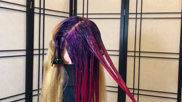 Purple and Pink Hair Using Adore Haircolor смотреть онлайн