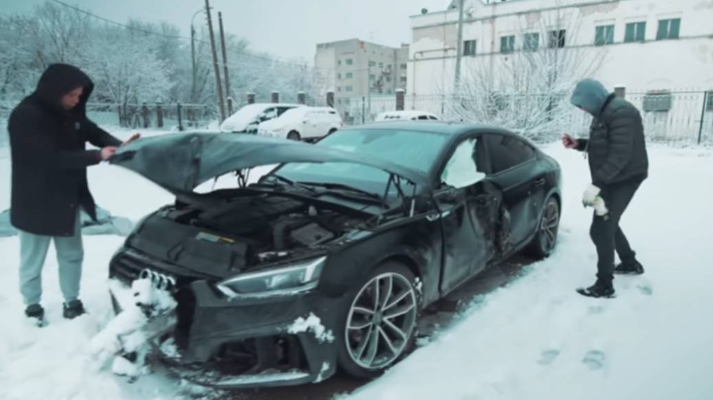 Купил Audi После Удара В Дерево. Состояние Кузова. Ремонт И Восстановление смотреть онлайн