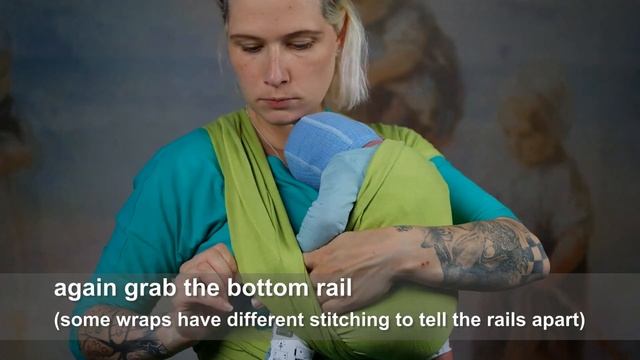 Stretchy wrap with a newborn - pretied & shoulderflips! смотреть онлайн