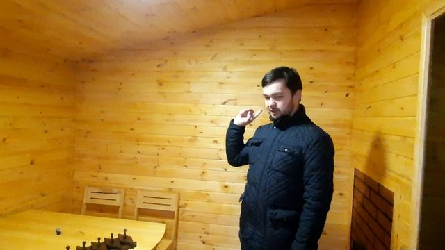 Обзор бани 5*4,3м в золотом цвете