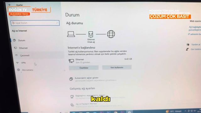 MODEMDE SİNYAL VAR İNTERNET YOK - MODEMİN TÜM IŞIKLARI YANIYOR AMA ÇALIŞMIYOR - ÇÖZÜMÜ ÇOK BASİT. смотреть онлайн