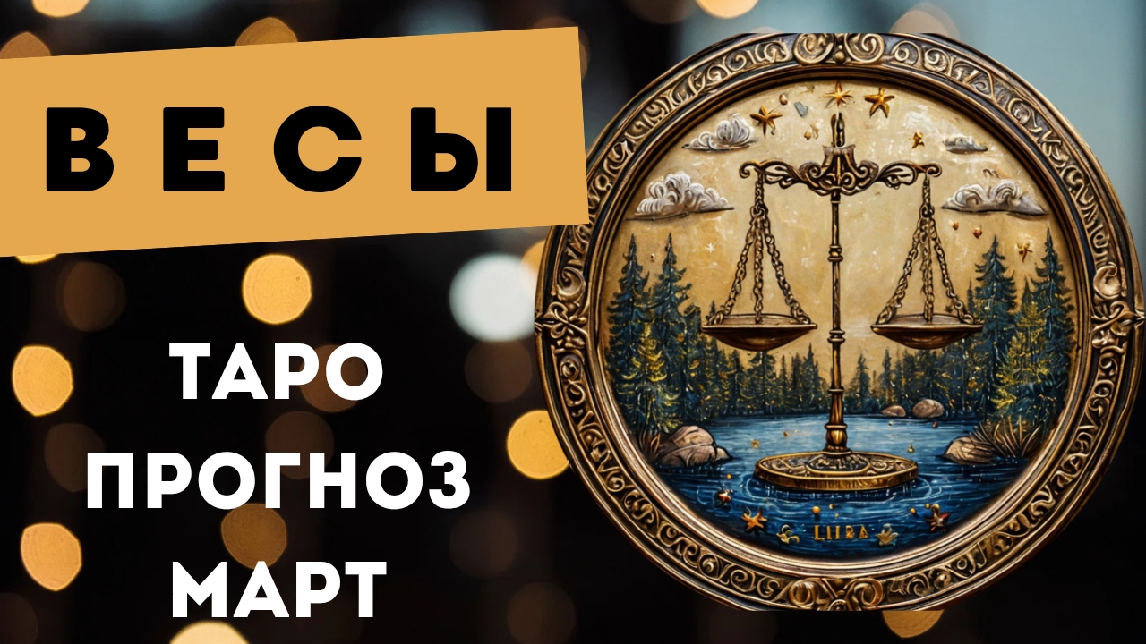 ВЕСЫ 💯 ПРОГНОЗ ТАРО НА МАРТ 2025 🍀 события и энергии месяца смотреть онлайн