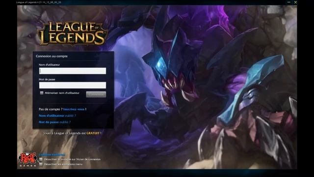 Interface de connexion - Rek'Sai - Traqueuse du Néant - League of legends [FR] смотреть онлайн