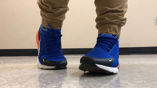 Wearing Nike Air Max 270 Racer Blue Sneakers смотреть онлайн