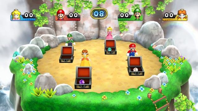 Mario Party 9 - All Minigames With Peach