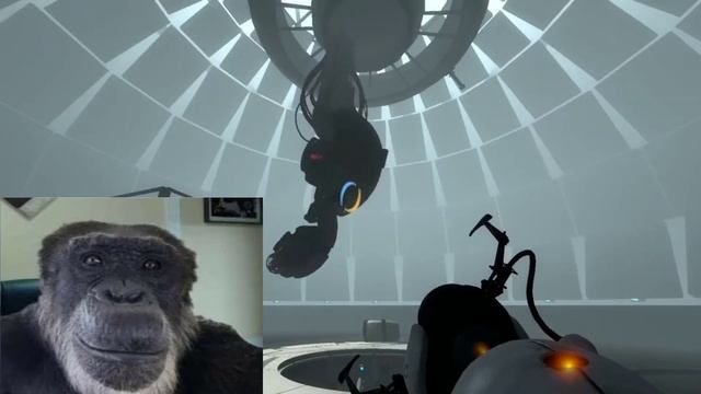 Обезьяна проходит Portal 2[не то что некоторые] смотреть онлайн