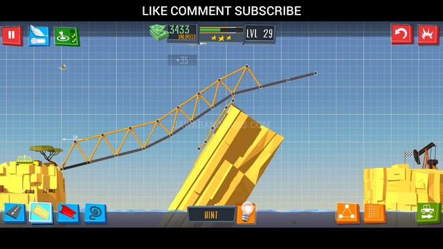 Build A Bridge Level 29 (3 STAR) смотреть онлайн