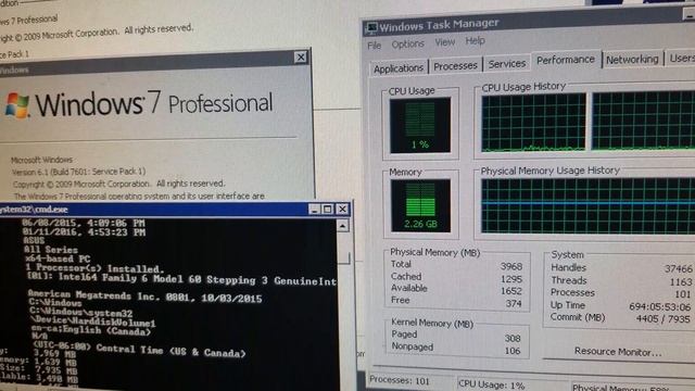 Windows 7 - Uptime: 694 Days and Counting смотреть онлайн
