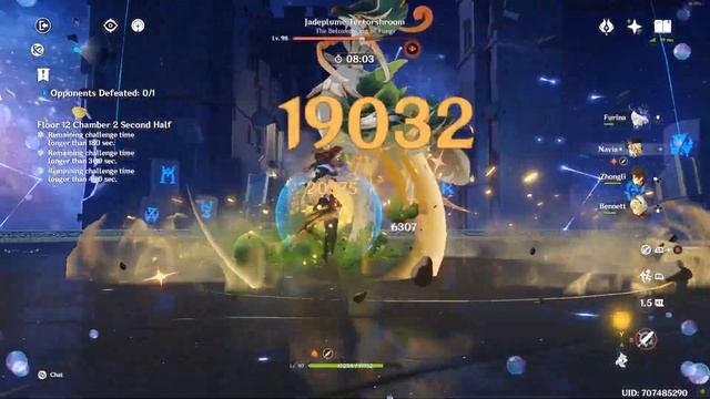 Raiden Taser Team | Navia Hypercarry | Floor 12 9 Stars | Genshin Impact смотреть онлайн