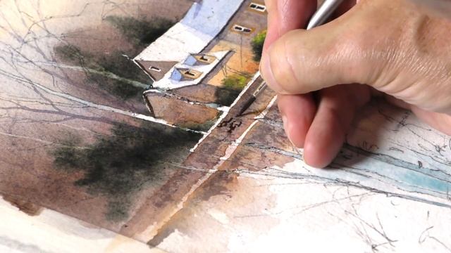 Painting Malmesbury, Wiltshire - Preview ⎮ Geoff Kersey ⎮ Watercolour Landscapes смотреть онлайн