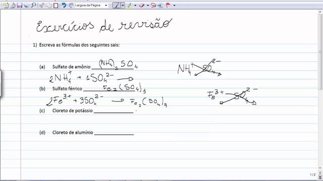 Formulação de sais e Balanceamento de Equações смотреть онлайн