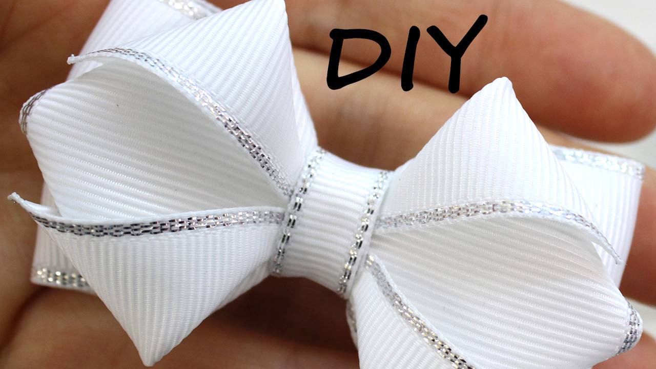 Самый простой и элегантный бант своими руками Мастер-класс банта из лент