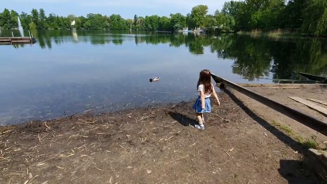 Настя🦄 кормит уток🦆🐸🦆 смотреть онлайн