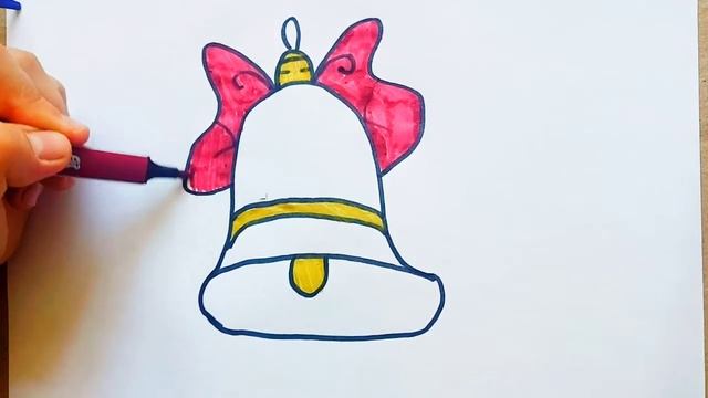 drawing bell for kids/Рисуем колокольчик для детей/Bolalar uchun qo'ng'iroqcha rasmini chizish смотреть онлайн