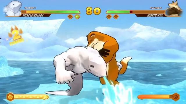 Fight of Animals - Muscle Beluga - Arcade Mode смотреть онлайн