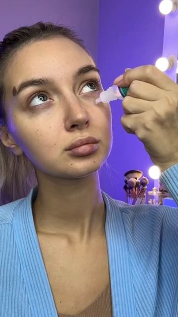 Глазные капли убирают отеки #бьютиблог #лайфхак смотреть онлайн