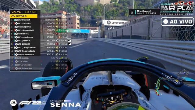 LIGA FAIR PLAY - [CAT. SENNA F1 2022] - 8ª ETAPA - / GP MONACO - 16° TEMPORADA смотреть онлайн