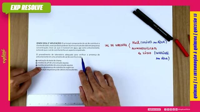O PRINCIPAL COMPONENTE DO SAL DE COZINHA É O CLORETO DE SÓDIO, MAS (...) | INTRODUÇÃO À QUÍMICA смотреть онлайн
