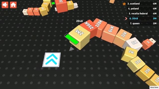 CUBES SNAKE 2048.io Gameplay. NEW GAME. Cubes 2048.io Game
